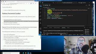 Python: Dictionary-based Password Cracker