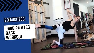 Pure Pilates Back Workout|Pilates For A Strong & Healthy Back| 20 min Back Workout by Pilates Strong