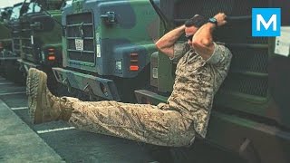 SUPER MARINE in Army Gym - Michael Eckert | Muscle Madness