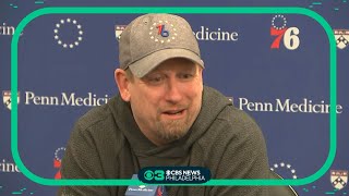 Sixers head coach Nick Nurse press conference before Indiana Pacers game