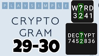 PlaySimple CRYPTOGRAM level 29 30