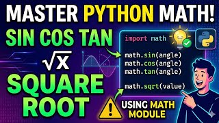 Learn Python Math Functions - Sin Cos Tan Square Root