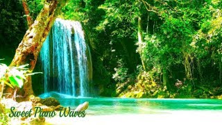 Waterfall Sounds Relaxing Music for Stress Relief - Relaxing Piano and Calming Soft Nature Sounds