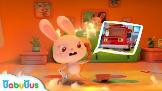 Firefighter! Come and Help Rabbit Momo | Brave Fireman Story | Rescue Team | Kids Role Play |BabyBus