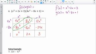Multiplying Polynomials in Function Notation