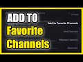 How to Add Favorite Channel to Live TV Guide on Amazon Fire TV (Fast Tutorial)