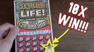 OMG WON ALL 3 SET FOR LIFE $30 SCRATCHERS!!! + 10X INSTANT WINNER!!!