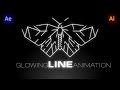 Glowing Line Animation. Adobe After Effects Tutorial
