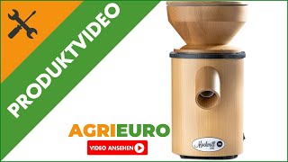 Produktvideo Mockmill Lino 100 - Getreidemühle - aus Holz - Elektromotor 360W