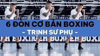 TRỊNH SƯ PHỤ DẠY 6 ĐÒN CƠ BẢN CỦA BOXING - ĐƠN GIẢN - DỄ HIỂU - DỄ TẬP