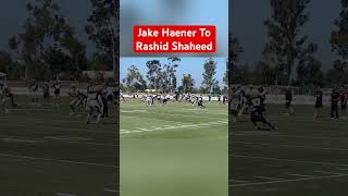 Saints Highlights: Jake Haener To Rashid Shaheed VIA- Sean Fazende