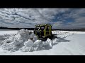 BIG BLOCK 460 SNOWCAT! Homemade tracks get tested for their first time! In-depth video.