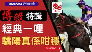 賽馬貼士: 沙田賽事(2024年2月4日)香港經典一哩|驕陽明駒真係咁穩?