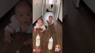 #cutebaby #viral_short #dhu-dhu piyege#funny #twins #amazing #baby