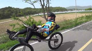 리컴번트 라이딩 장인어른(77세) 아내와 함께 Recumbent riding with father in law(77 years old) and wife