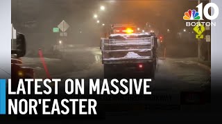 Major nor'easter barrels into New England, bringing heavy snow and wind