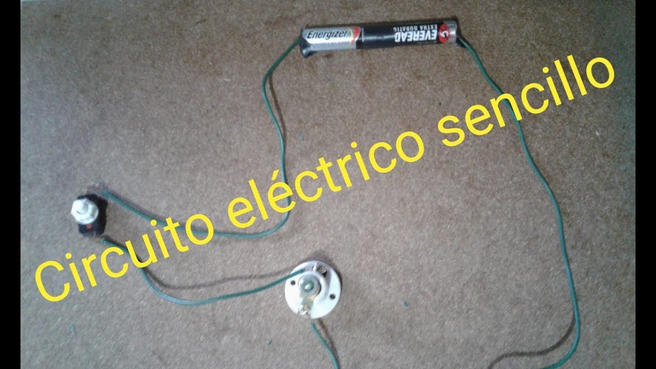 Cómo Hacer Un Circuito Eléctrico Sencillo - YouTube