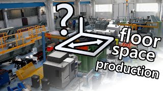 Floor space dimensioning for manufacturing facility: Step 1 - Calculation of the production areas