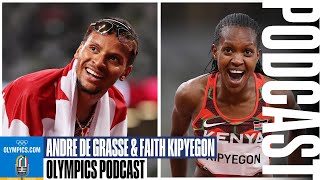 All in on athletics: One-on-one with Andre De Grasse, Faith Kipyegon