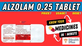 Alzolam 0.25 Tablet | #Alprazolam  #details #uses #price #dose