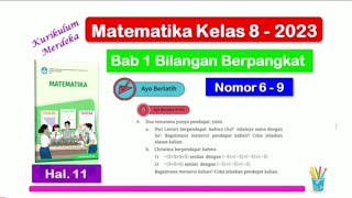 Ayo Berlatih hal. 11 - Matematika Kelas 8 Bab 1 Bilangan Berpangkat - no. 6 - 9 - Kurikulum Merdeka