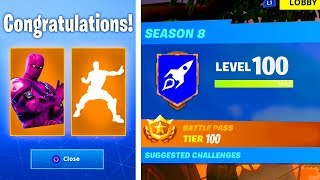 Fortnite Level 100 Rewards Season 8 Videos 9tube Tv - new level 100 rewards in season 8 secret rewards unlocked in fortnite