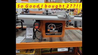 RIDGID R4520 10inch tablesaw table saw Review, I bought 2 !!!!