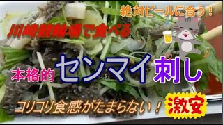 ギャンブル飯・グルメ・食事・川崎競輪場のセンマイ刺し・ライブ感満載動画・うまい・おいしい・爽やか系Youtuber味フライ極・勝負めし・激安コスパ/U字工事にも食べてほしい！