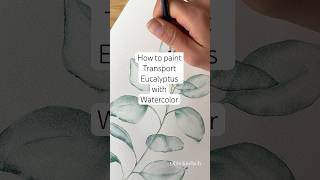 Learn how to paint Watercolor Eucalyptus leaves in layered technique! 🌿#watercolortechnique #artist