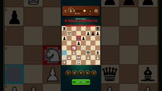 A brilliant tactic by sacrificing knight to capture the queen # chess puzzle-8