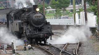 大井川鐵道　千頭駅を出発するSL急行列車　2019年9月22日　【Steam Locomotive in Japan】