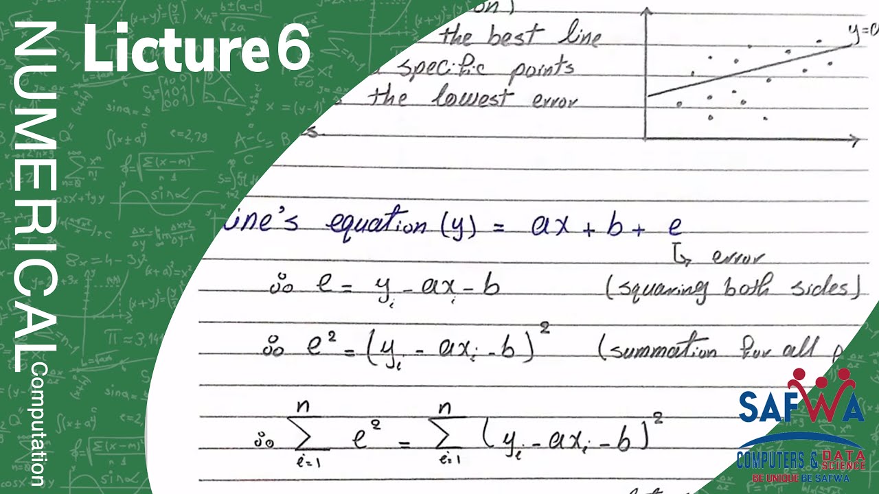 Numerical Computation Lecture 6 - YouTube