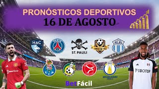 ✅⚽ PRONOSTICOS DEPORTIVOS VIERNES 16 DE AGOSTO | PREMIER LEAGUE | APUESTAS BETFACIL