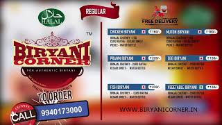 Biriyani Corner LCD PLAY  ad