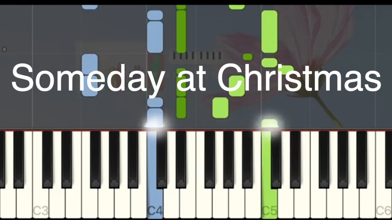 Stevie Wonder - Someday At Christmas - Medium Piano Tuto - YouTube