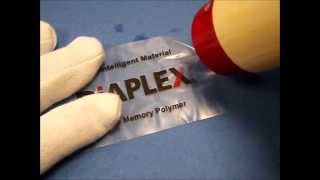 Shape memory effect in polyurethane card