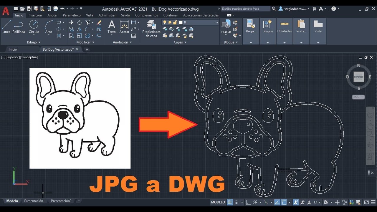 Cómo Vectorizar Imágenes JPG Y Convertirlas En DWG Para Poder Editarlas ...