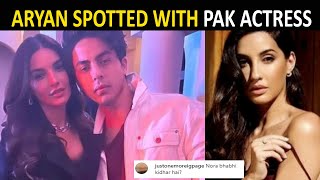 Amid dating rumours with Nora Fatehi, Aryan Khan gets clicked with Pakistani actress Sadia Khan