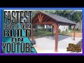 WATCH us build the FASTEST pavilion ON YOUTUBE. How to build an 18x18 cedar pavilion in 4 hours.