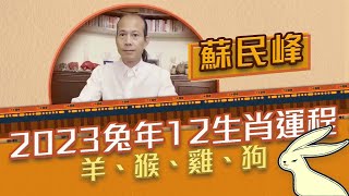 2023兔年運程 | 蘇民峰講十二生肖（二）：肖羊有吉星助逢凶化吉！肖猴有貴人暗中輔助！肖雞邊3方面容易有變化？肖狗邊方面運勢No.1？