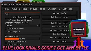 🔥 OP Blue Lock Rivals Script | Keyless | Get Any styles, Infinite Flow, Free Kunigami Style \u0026 More!