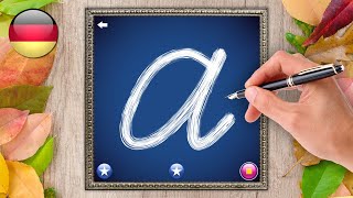 Lernen Sie Kleinbuchstaben Schreibschrift A-Z - Deutsches Alphabet (German Alphabet) | Letter School