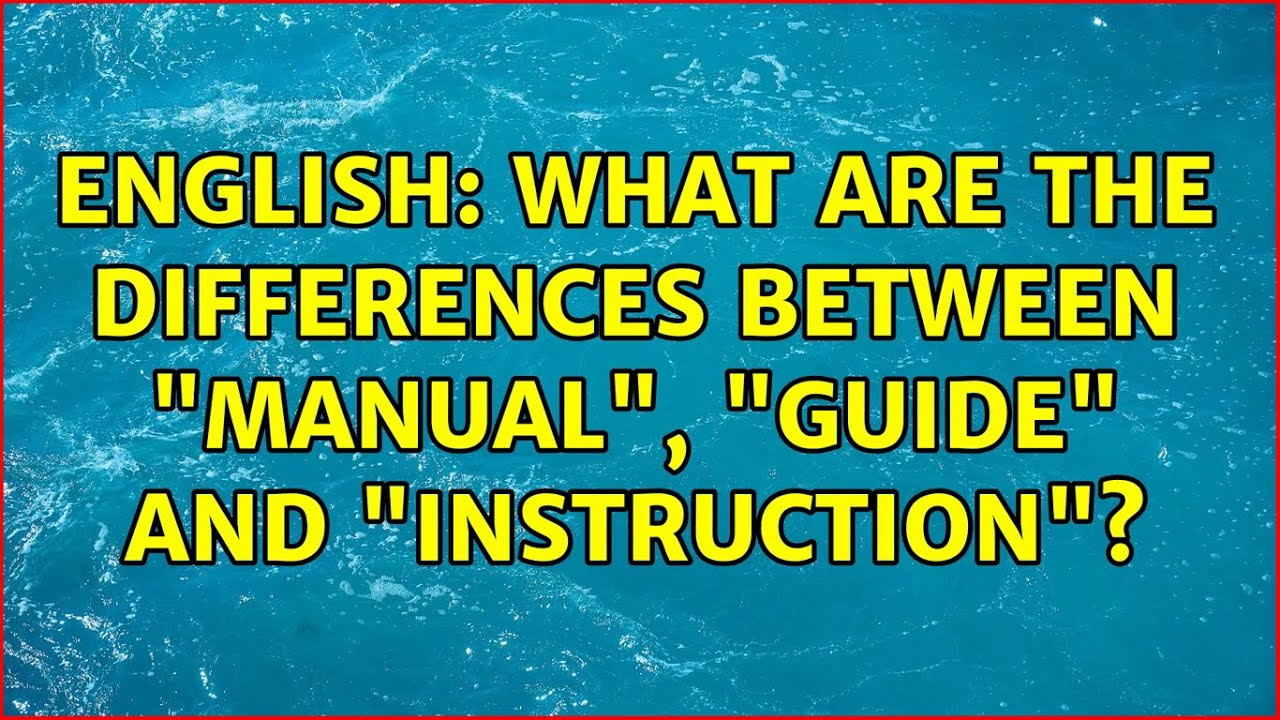 Manual Codes Of English Definition