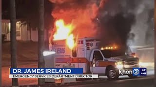 EMS releases cause of fatal ambulance fire