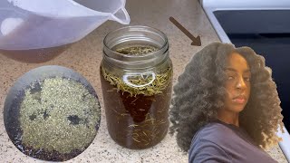 This Tea Rinse Will Have Your Hair Growing Like CRAZY | For Hair thickness, Hair Loss & Grey Hair