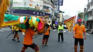 2017，3，12迎接彰化南瑤宮媽祖，溪湖汴頭振興舘獅陣