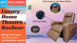 Primium Home Theater Seating Recliner Chair in India | Double Motor Recliner Chair | Theater Seating