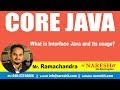 Core Java Tutorial | What is Interface Java and its usage? | Mr.Ramachandra