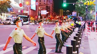 4K The Most Ritual Crossing the Road in Shanghai Downtown|China National Day 2021 上海国庆节最有仪式感的过马路