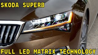 2020 SKODA SUPERB – Full LED Matrix Technology \u0026 Smart Light Assist function (adaptive)